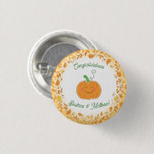 Pompoenen Baby shower Cute Herfst Ronde Button 3,2 Cm (Voorkant /achterkant)