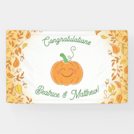 Pompoenen Baby shower Cute Herfst Spandoek