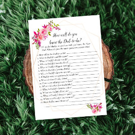 Pompoenen Baby shower die papa beste spelflora ken Kaart