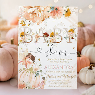 Pompoenen baby shower een beetje pompoen is onderw kaart