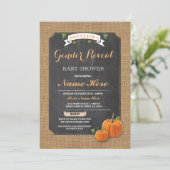 Pompoenen Baby shower Gendergelijkheid Kaart (Staand voorkant)