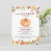 Pompoenen Baby shower, Herfst Foliage, herfst Spri Kaart (Staand voorkant)