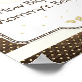 Pompoenen Baby shower mammie Belly Game, Hout Ivor Poster (Hoek)