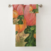 Pompoenen badhanddoek set bad handdoek (Insitu)