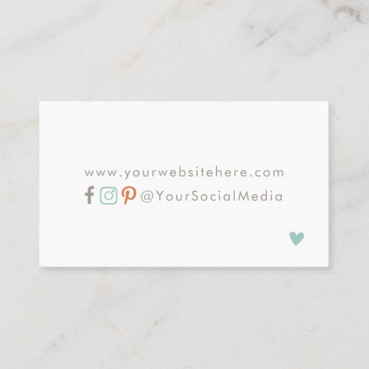 Pompoenen Bedankt voor uw bestelling Visitekaartje (Achterkant)