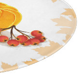 Pompoenen, bessen en bladeren Thanksgiving herfst Snijplank (Hoek)