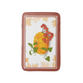 Pompoenen, bessen, terracotta herfst Thanksgiving Badmat (Voorkant Verticaal)