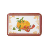 Pompoenen, bessen, terracotta herfst Thanksgiving Badmat (Voorkant)