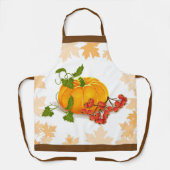 Pompoenen, bessen, Thanksgiving van bruine herfst Schort (Voorkant)