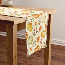 Pompoenen Blad Tafel Runner