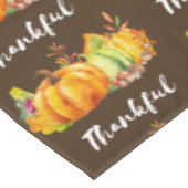 Pompoenen, bladeren en olievlekken - Dankank patro Tafelkleed (Gekanteld)