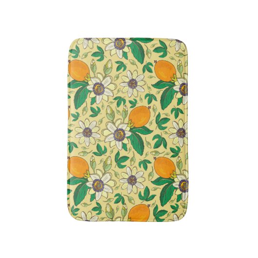 Pompoenen & bladeren: Herfst Oogst Badmat (Voorkant Verticaal)