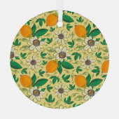 Pompoenen & bladeren: Herfst Oogst Glas Ornament (Achterkant)