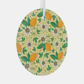 Pompoenen & bladeren: Herfst Oogst Glas Ornament (Voorkant Rechts)