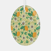 Pompoenen & bladeren: Herfst Oogst Glas Ornament (Voorkant links)