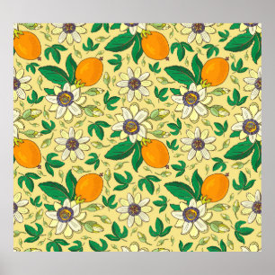 Pompoenen & bladeren: Herfst Oogst Poster