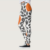 Pompoenen, bladeren: schattig herfstpatroon. leggings (Links)