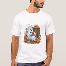 Pompoenen Boeken Herfstbladeren T-shirt