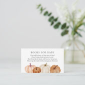 Pompoenen Boeken voor Baby insert kaart (Staand voorkant)