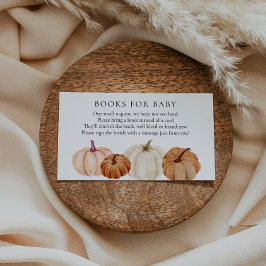 Pompoenen Boeken voor Baby insert kaart