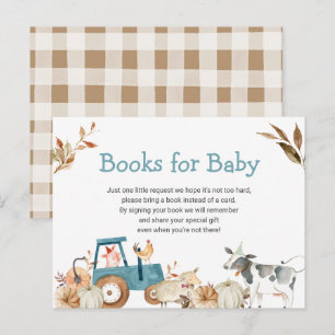 Pompoenen Boerderij Animal Tractor Books voor Baby Briefkaart