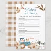 Pompoenen Boerderij Dierentractor Floral wil Baby (Voorkant / Achterkant)