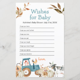 Pompoenen Boerderij Dierentractor Floral wil Baby