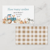 Pompoenen Boerderij Dierentractor Hoeveel eenheden Informatiekaartje (Voorkant / Achterkant)