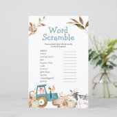 Pompoenen Boerderij Dierentrekker Floral Word Scra (Staand voorkant)