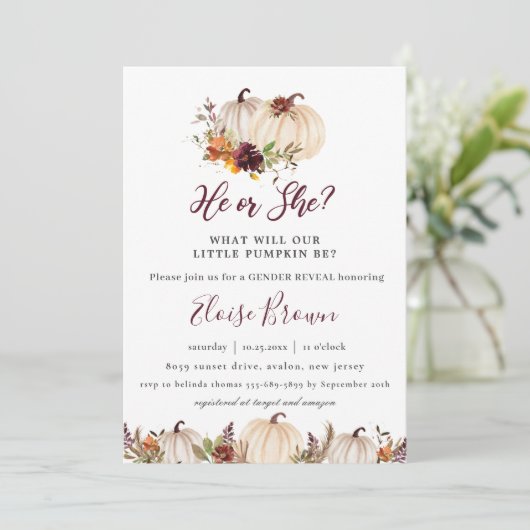 Pompoenen Bourgogne Sinaasappel Bloemen Geslacht R Kaart (Staand voorkant)