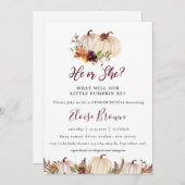 Pompoenen Bourgogne Sinaasappel Bloemen Geslacht R Kaart (Voorkant / Achterkant)