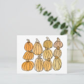 Pompoenen Briefkaart (Staand voorkant)
