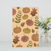 Pompoenen briefpapier (Staand voorkant)