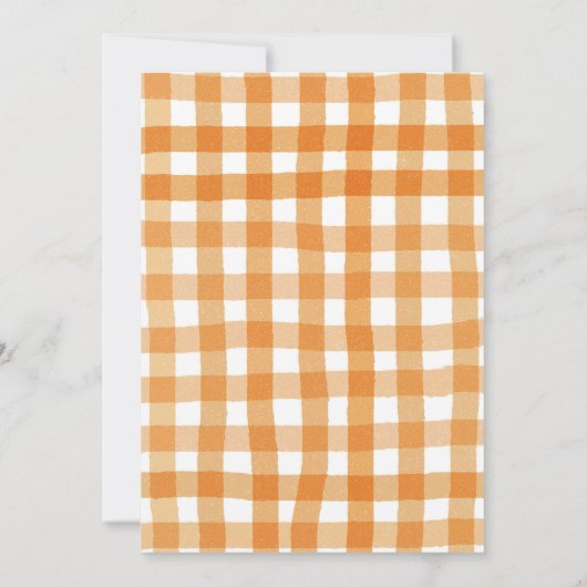 Pompoenen Brouw en Luiers Te Baby shower Herfst Kaart (Achterkant)