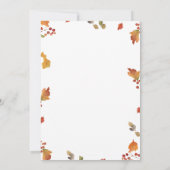 Pompoenen Brouwen Luiers Vallen Bladeren Geslacht  Kaart (Achterkant)