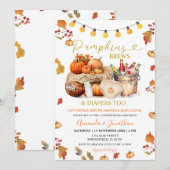 Pompoenen Brouwen Luiers Vallen Bladeren Geslacht  Kaart (Voorkant / Achterkant)