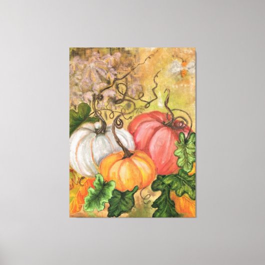 Pompoenen Canvas Print Halloween - schilderen (Voorkant)