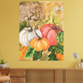 Pompoenen Canvas Print Halloween - schilderen (Insitu (Woonkamer))