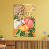 Pompoenen Canvas Print Halloween - Schilderij (Insitu (Woonkamer))