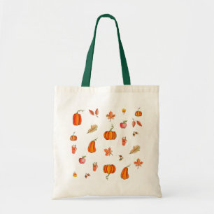 Pompoenen Canvas tas