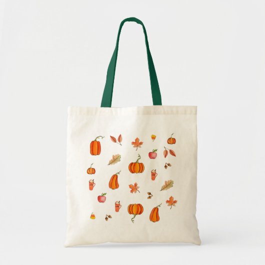 Pompoenen Canvas tas (Voorkant)