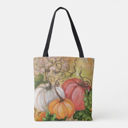 Pompoenen Canvas tas (Achterkant)