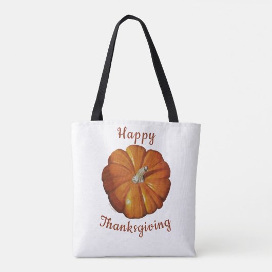 Pompoenen Canvas tassen (Achterkant)