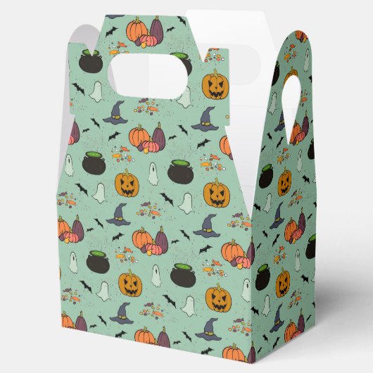 Pompoenen, cauldrons, geesten en heksen, Petten do Bedankdoosjes (Geopend)