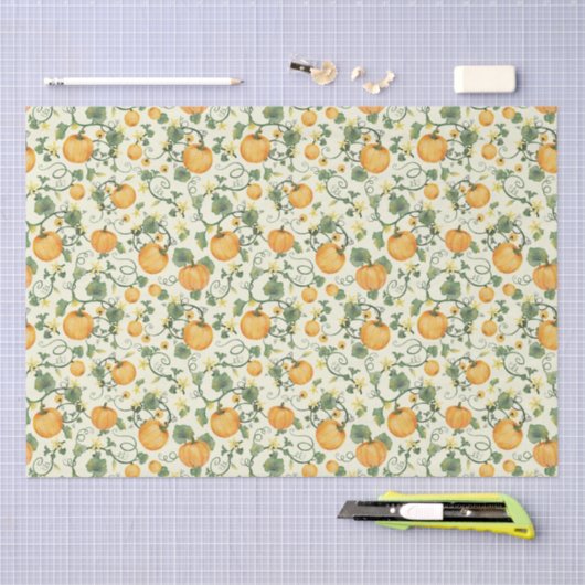 Pompoenen (Cornsilk) - Weefpapier Tissuepapier (Craft)