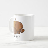 Pompoenen Dankbaar Koffiemok (Voorkant links)