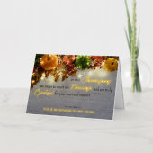 Pompoenen Dankbare Thanksgiving Zegeningen Folie Feestdagenkaart (Voorkant)