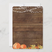 Pompoenen douchekaart kaart (Achterkant)