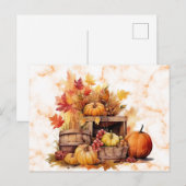 Pompoenen druiven bladeren herfst Herfst Halloween Feestdagenkaart (Voorkant / Achterkant)