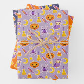 Pompoenen, Eigenaren en Snoep Halloween Inpakpapier Vel (In situ)